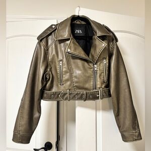 Zara Faux Leather Jacket